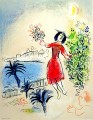 Der Zeitgenosse Marc Chagall in der Bucht von Nizza